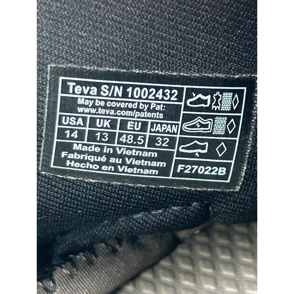 Teva Katavi 2‎ Men Thong Sandals Brown Suede Hiking Flip Flops 1002432 Size 14